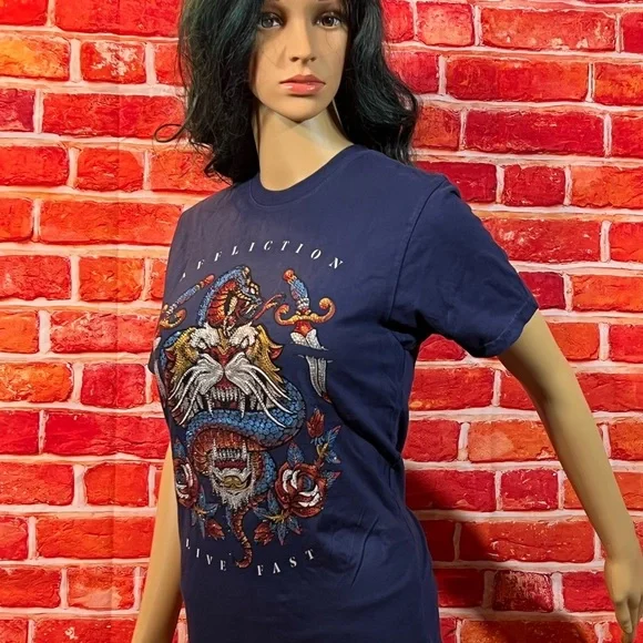 Affliction Women’s Rhinestone T-Shirt - Picture 2 of 10